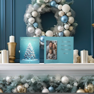 Elegante Blue and Silver Winter Wonderland