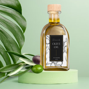 Elegante boceto Aceite de Oliva Casero