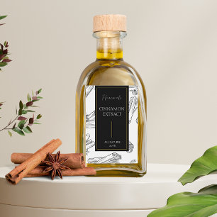 Elegante boceto de la etiqueta de extracción de ca