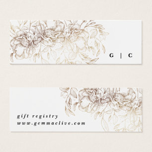 Elegante Boda botánico de regalo para el registro