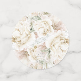 Elegante Boda Confetti de Monograma Floral de Marf