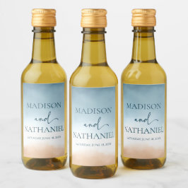 Elegante Boda de arena de la playa del océano azul