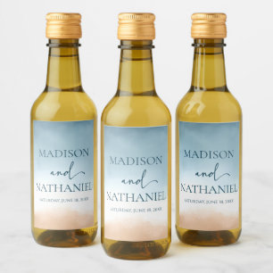 Elegante Boda de arena de la playa del océano azul