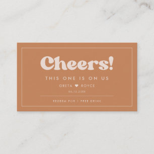 Elegante Boda de azúcar marrón retro Ticket de beb