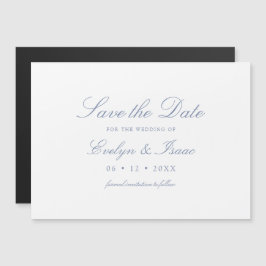 Elegante boda de caligrafía Salvar el imán de fech