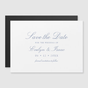 Elegante boda de caligrafía Salvar el imán de fech
