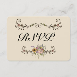 Elegante boda de Flora Silvestre RSVP Matte 3.5" x