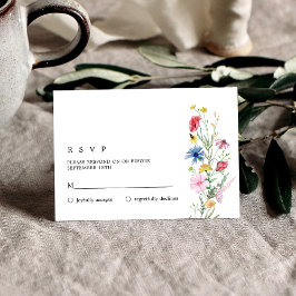Elegante Boda de Flores Silvestres RSVP