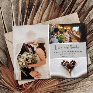 Elegante Boda de fotos Moderno 4 Gracias