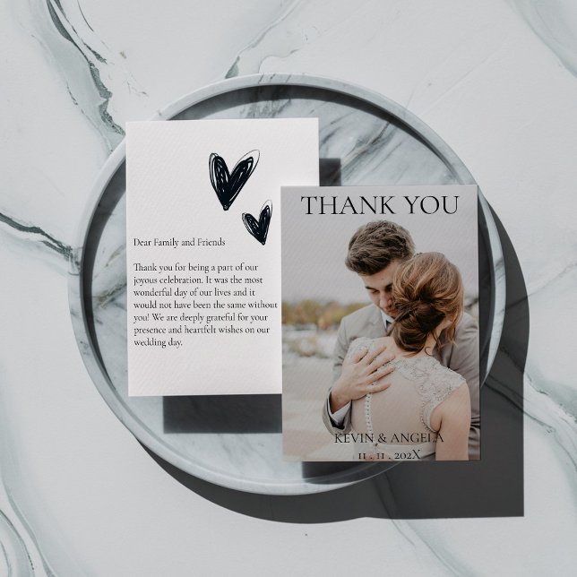 Elegante Boda de fotos personalizado Tarjeta de ag (Subido por el creador)