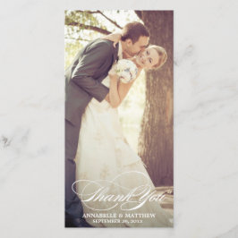 Elegante Boda de guiones de agradecimiento