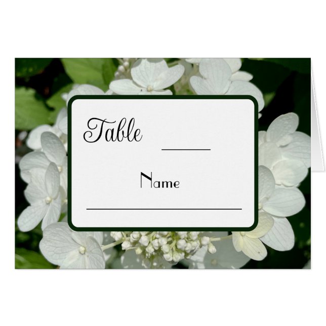 Elegante Boda de hidrangea verde y blanca (Anverso (Horizontal))
