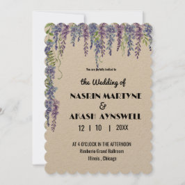 Elegante Boda de Invitación Floral 007 por Nasrin
