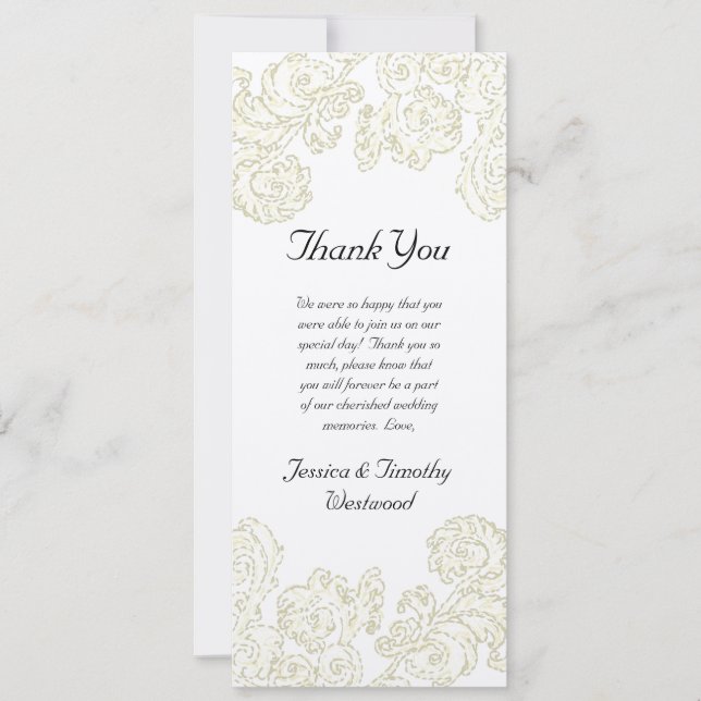 Elegante Boda de los Rótulos de Oro - Tarjeta de a (Anverso)