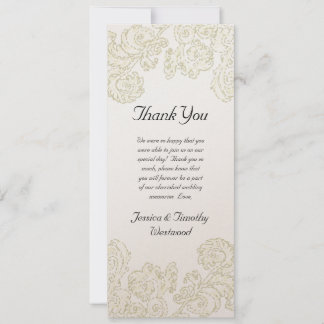 Elegante Boda de los Rótulos de Oro - Tarjeta de a