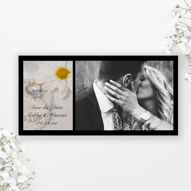 Elegante boda de marea salva tarjeta de foto de fe (Subido por el creador)