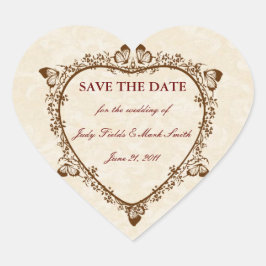 Elegante Boda De Mariposa Salva A Los Pegatinas De