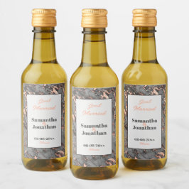 Elegante Boda De Mármol Rosa Gris