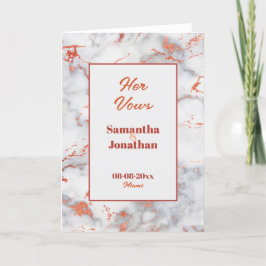 Elegante Boda de Mármol Rosa Su Tarjeta De Votos