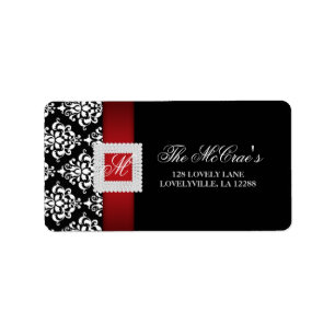 Elegante Boda de Navidad Joyas de etiqueta rojo bl
