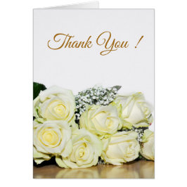 Elegante Boda de rosas blancas foto tarjeta de agr