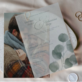 Elegante Boda de superposición de salchichas botán