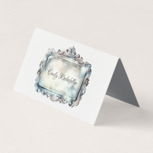 Elegante Boda de tarjetas de NOMBRE de bandeja de 