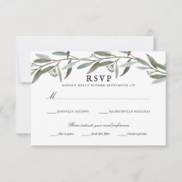 Elegante Boda de Verdor RSVP