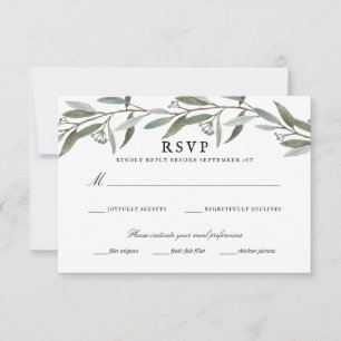Elegante Boda de Verdor RSVP