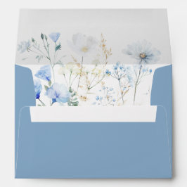 Elegante Boda Dusty Blue Wildflower