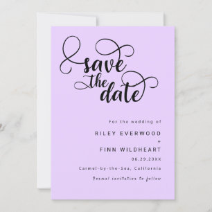 Elegante boda elegante salva la cita Invitación