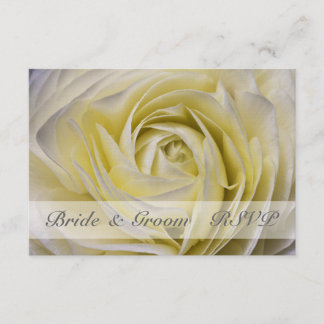 Elegante Boda Floral Blanca RSVP