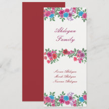 Elegante Boda floral de color vintage