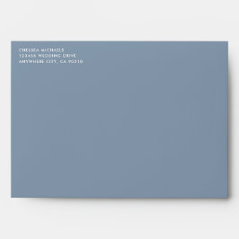 Elegante Boda floral floral azul y dorado