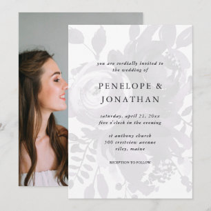 Elegante Boda floral - Invitación a la fotografía