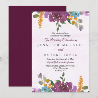 Elegante Boda Floral Invitaciones Peonies