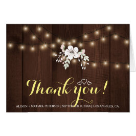 Elegante Boda floral rústico invernal | Gracias