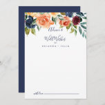 Elegante Boda Floral Tarjeta de Consejos<br><div class="desc">Esta elegante tarjeta de consejo de boda floral es perfecta para un boda moderno. El diseño se compone de ramos de flores rosas, ruidosas, amarillas, borgoñas, rojas, índigo y verdes, que inspiran la belleza natural. Estas tarjetas son perfectas para un boda, una ducha de novia, una ducha de bebé, una...</div>