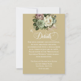 Elegante Boda floral verde y blanco