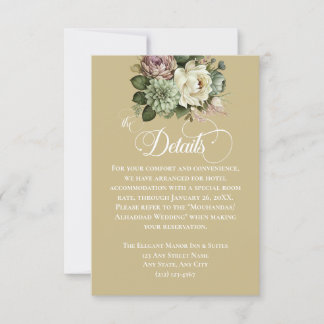Elegante Boda floral verde y blanco
