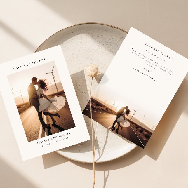 Elegante Boda fotográfico del Boho Tarjeta de agra (Subido por el creador)