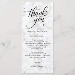Elegante Boda Gracias Colocar Tarjeta