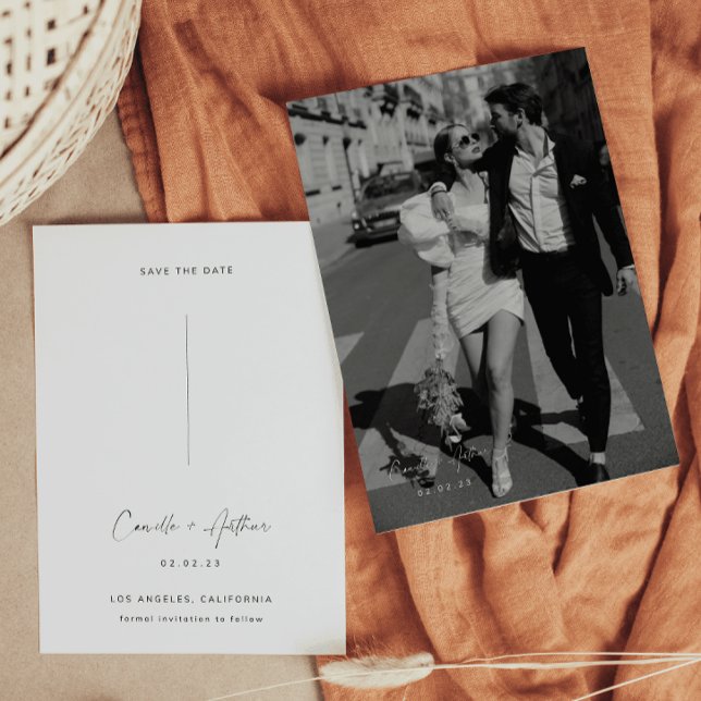Elegante Boda Guardar la Invitación de Fecha (Subido por el creador)
