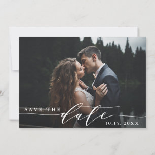 Elegante Boda Guardar la tarjeta fotográfica de fe