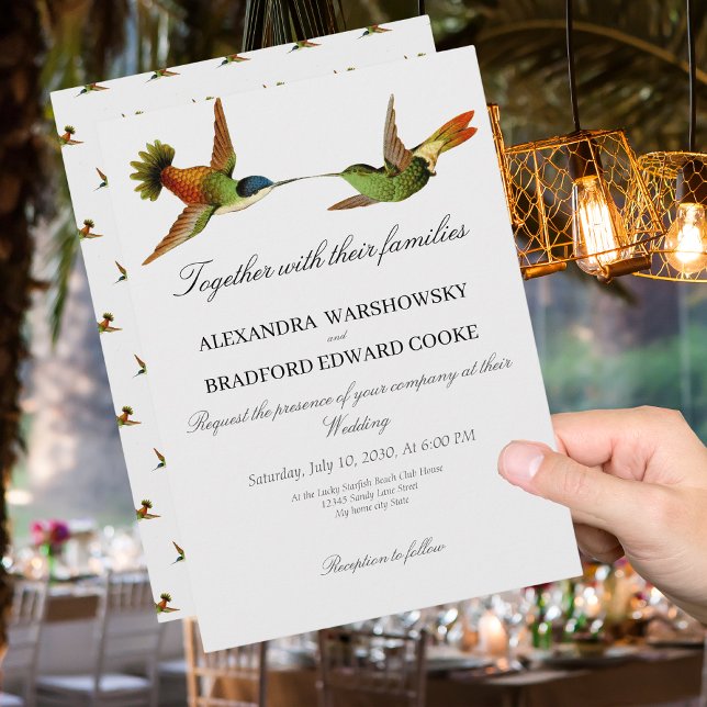 Elegante Boda Hummingbird Gris ligero (Subido por el creador)