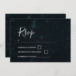 Elegante Boda Invitación noche estrellada Tarjeta