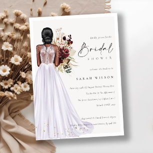 Elegante Boda Lilac Invitación a la ducha de novia
