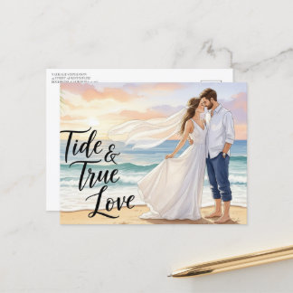 Elegante boda moderna Guardar la postal de la fech