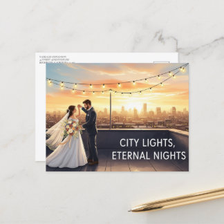 Elegante boda moderna Guardar la postal de la fech