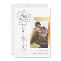 Elegante boda moderna Guardar las invitaciones de